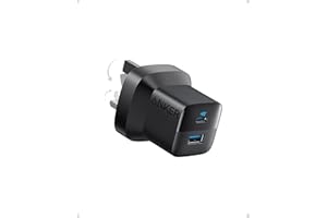 USB C Plug, Anker 33W 2-Port USB C Charger for Laptop, iPhone 15/15 Pro Max/14/13, Galaxy, Pixel, iPad, and More (Cable Not Included) - Black