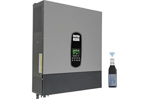 DATOUBOSS 11KW Onduleur Solaire Hybride 48v Pur Sinus, Onduleur Hybride Connecté au Réseau, Prend en Charge la Connexion Parallèle et Fonctionnement sans Batterie avec Contrôleur Solaire MPPT 150A