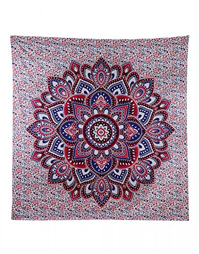 Handicrunch Ombre Mandala Tapestries Hippy Hippie Wall Hanging Wall Tapestries Indian Mandala Tapestries Bohemian Tapestry Sofa Cover Beach Blanket Dorm Decor Wall Art - 5