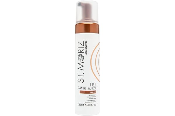 St. Moriz Advanced Pro Formula 5in1 Tanning Mousse in Medium 200ml,