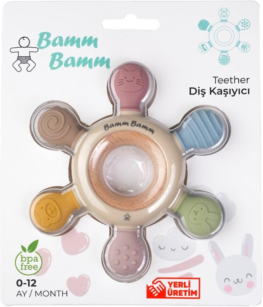 Bamm Bamm Diş Kaşıyıcı Silikon Hafif ve Rahat Kavranır