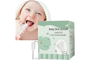 Baby Mundreiniger – 60 Stück Flexible Baby Mundreiniger, Fingerzahnbürste, Baby Zungenreiniger, Neugeborene Zahnbürste, Zunge und Zahnfleisch Reiniger, Mundpflege und Reinigung für Baby Baok