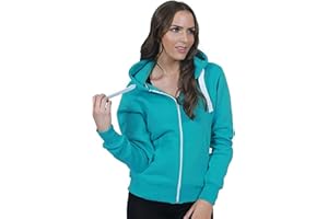 PURPLE HANGER New Zip Up Hoodie Long Sleeve Plain Ladies Hooded Jacket