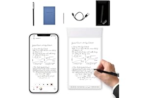 Ophayapen Smart Pen+Mini notebok, Digital Pen Real-time Sync for Digitizing, Storing, and Sharing Notes, Ideal Smart Pen for Note Taking, Drawing, Classroom, Offices, Compatible with Android and iOS