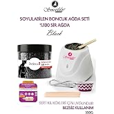 Black, Erkeklere &Ouml;zel Set | 300g Boncuk Ağda + Sir Ağda Makinası