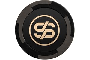 SLOWPLAY Godel Clay Poker Chips, 14 Grams Heavyweight Clay Composite, 40mm Large Chips in Bulk, Pack of 50 in Black Without Denomination