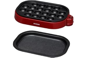 IRIS OHYAMA takoyaki 2WAY plate Red ITY-20WA-R by IRIS OHYAMA