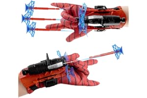 Philoctes 2 Set Guanti Launcher, Launcher Glove, Held Launcher Spara Ragnatele, Launcher Guanti Spider Lanciatore Guanti Shooter Guanti per Cosplay Giocattoli Educativi per Bambini
