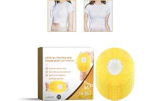 BAGALQIO 10 Stück Gelée Royale Brustvergrößerungspflaster, Gelée Royale Brustpflaster,Crystal Protein Bee Venom Bust Lift Patch,Verbessern Sie Das Durchhängen