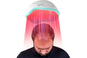 HASOCARE Laser Cap for Hair Regrowth, Red Light Therapy Helmet for Hair Regrowth, FDA Cleared Hair Loss Treatment for Men and Women with Thinning Hair, Rechargeable Hair Growth Product