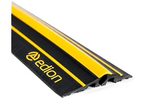 Edion EV Cable Protector 1.5m – Attaches to EV Charging Cable to Prevent Trip Hazards & Protect Cable – Tough EV Cable Pavement Cover for EV Charger – Low Profile, Stays Flat, Outdoor Use