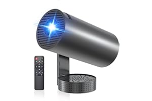 XYVOLVE Vidéoprojecteur 4K, Mini Projecteur avec WiFi 6 BT5.4, 270° Rotation, Correction Trapézoïdale, Base de Son, Compatibile avec HDMI/USB/PS5, Retroprojecteur Portable pour Chambre, Maison et Extérieur