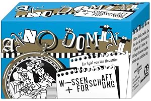 ABACUSSPIELE 09141 - Anno Domini - Wissenschaft und Forschung, Kartenspiel - schätzen - bluffen - zweifeln, Yellow