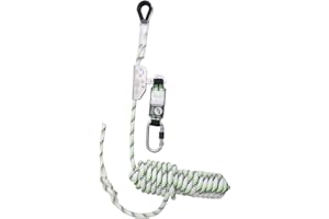 Kratos Auffanggerät mitlaufend auf 12mm Kernmantelseil, 10 m, mit Bandfalldämpfer, PSA, Höhensicherungsgerät