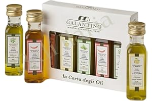 Coffret 5x20 ml Huiles d’Olive Extra Vierge Aromatisées | Affiorato, Citron, Basilic, Piment et Herbes | Gourmet Italien • Pressées à Froid • 100% Naturelles • Fabriquées en Italie • 13 di Ilaria