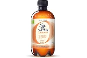 CAPTAIN KOMBUCHA Kombucha zero jengibre-limón Bio 400 ml