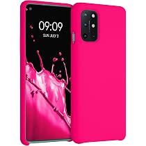 Kwnobile Silikon Hülle Für OnePlus 8 (2020) – Weich, Griffig, Kabellos Ladbar, Fuchsia