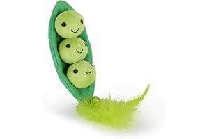 Petface Peas In a Pod Interactive Plush Cat Toy Filled with Catnip