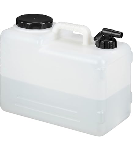 Jerrican D'eau 15 L Avec Robinet - Sans BPA, Bouteille Désinfectante Incluse, Idéal Camping, Randonnée, Urgence - 9