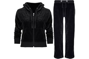 Fashion Star Kids Girls Velvet Hooded Lounge Wear Tracksuit