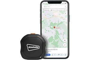 STREETWIZE ACCESSORIES Streetwize – Rechargeable Anti-Theft Vehicle Tracking GPS, Portable Slim Easy Hidden - App Operated, Realtime GPS Tracker Live Updates GEO Fencing Easy to USE (SWTRACK1)