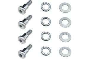 Create idea 4 zestawy śrub do tylnego koła kompatybilny z Xiaomi M365 1S Essential Pro/Pro 2 Model 3 akcesoria zamienne do skuterów elektrycznych srebrny