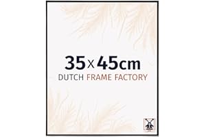 Dutch Frame Factory - Cornice 35x45 cm - Nero Opaco - Cornice per foto in Plastica con vetro plastico Antiriflesso - Cornice portafoto 35x45 cm - Easy
