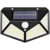Btag Solar Motion Sensor Sun-Powered LED Wall Light | 1W Wireless Waterproof LED Outdoor Lamp with 120 Degrees Angle Lighting