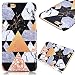 Produktbild GrandEver iPhone 6S Marmor Hülle, iPhone 6 4.7 Zoll Hartschale Marble Case HardcaseDreieck Stein Malerei Muster Schutzhülle Spleiß Stil Handyhülle Hartcase Hartplastik Design Tasche Schutz Etui Protective Smart Cover Telefonkasten Schlank Dünn Abdeckung Hard Backcover