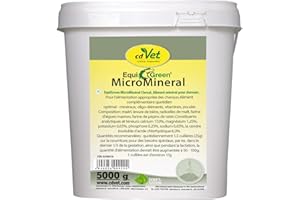 cdVet EquiGreen MicroMineral 5 kg - complément alimentaire pour chevaux, apport minéral 100 % naturel pour chevaux