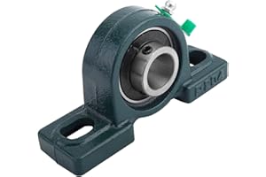 Othmro Roulements de Bloc d'oreiller, ID 20mm, Longueur 127 mm, Hauteur 65 mm, Palier à Bride UCP204, avec Base en Fonte Solide, Bride Alésage Auto Support Monté Régle, Roulement pour Machine à Arbre