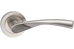 Fortessa Verto Series Contemporary Design Door Lever/Door Handle with Satin Nickel Finish