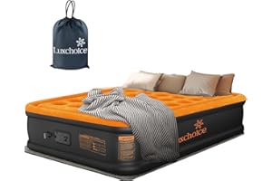 Luxchoice Cama de Aire Colchón de Aire Autoinflable con Bomba Eléctrica Cama de Invitados Premium Colchón Inflable para Camping o Uso Doméstico