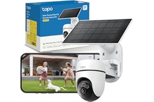 Tapo C610 Kit 2K 3MP Caméra WiFi Extérieur sans Fil avec Panneau Solaire, 360° PTZ Caméra Surveillance à Batterie 6700mAh, Détection Humaine, Vision Nocturne à Couleurs, Suivi AI, IP65