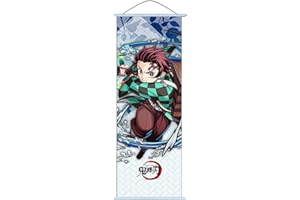 OCDSLYGB Tanjiro Poster Anime Poster Demon Tanjiro Rollbild Anime Tanjiro Figura Poster Granes Tanjiro Scroll Pintura Decoración de Pared Habitación Regalo, 75 x 25 cm Manga Poster