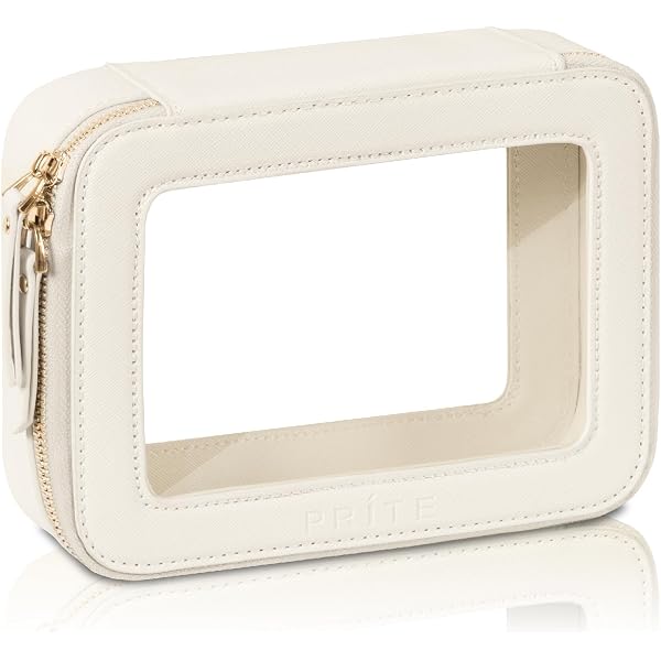 Preppy Patch Make-up Tasche Mit Chenille-Buchstaben – Wasserabweisend, 26x16x9 Cm, Nylon
