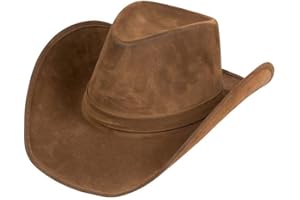 Boland - Wyoming Hat, sztuczna skóra, kowbojski kapelusz, Dziki Zachód, strażnik, nakrycie głowy, kostium, karnawał, impreza tematyczna