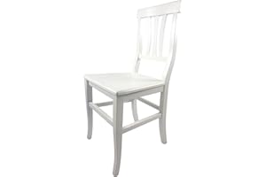 SEDAM SRL Sedia Arte Povera, Qualità TOP, diverse sedute e colorazioni (Laccata Bianca, Seduta Massello)