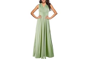 EMMA Damska sukienka koktajlowa z dekoltem w serek z falbankami, z odsłoniętymi plecami, długa