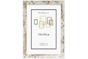 CHELY INTERMARKET Marco de Fotos 50x70cm (Vintage) MOD-204 Hecho de Madera, Ancho de moldura 3cm