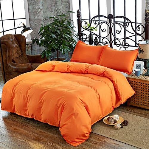 IneShe 3pc Duvet Cover Set King Size(1 Duvet Cover and 2 Pillow Shams)Soft Solid Brushed Microfiber