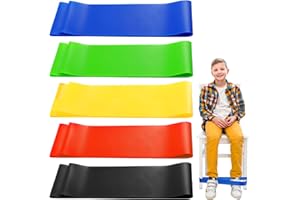 BOHUIZ 5 Stück Dehnbare Stuhlbänder für Kinder, Flexible Sitzgurte für Kinder Stuhlzappelbänder Federnde Stressbänder Sensorische Stuhlbänder Autismus Hilfsmittel mit Sensorischem ADHS und