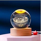 MR 3D Kristal Cam K&uuml;re, Ahşap Soketli Gece Lambası,LED, sevgiliye hediye, Noel, &Ouml;ğretmenler G&uuml;n&uuml;, &Ouml;zel Tasarım Harika bir hed