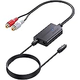 DA Wandler, AUTOUTLET 192kHz DAC Konverter Digital zu Analog Audio Wandler SPDIF Toslink zu Analog RCA Audio, Digital zu Anal