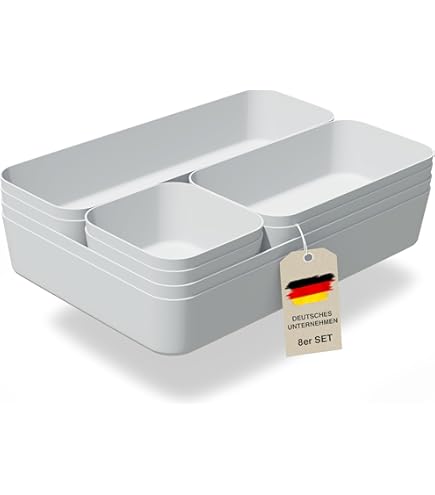 NIEUW* Neat and Nice® Premium lade-organizer INCL. anti-slip pads lade-inzet opbergsysteem opbergdoos cosmetische container bureauorganisatie (set van 12) - transparant