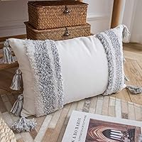 Housse De Pouf Rond Non Rembourrée Style Bohème - Tissu Coton/polyester - Avec Poignée Et Fermeture éclair - 45x45x20 Cm - Décoration Salon, Chambre