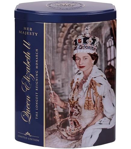 New English Teas Queen Elizabeth II Tea Tin with 40 English