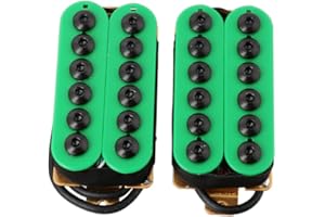 LYWS Tonabnehmer für E-Gitarre, Humbucker, Hals und Steg, Keramik, Grün