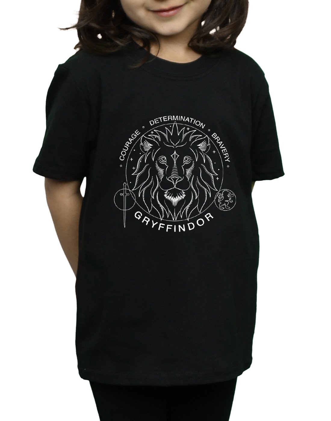 Absolute-Cult-Harry-Potter-Mdchen-Gryffindor-Seal-T-Shirt