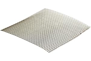 THE MESH COMPANY Heavy Duty Metal Mesh Stainless Steel Mesh 304 Stainless Steel Woven Wire Mesh | 4 LPI x 1.2mm Wire | 300 x 300mm Metal Mesh Sheet